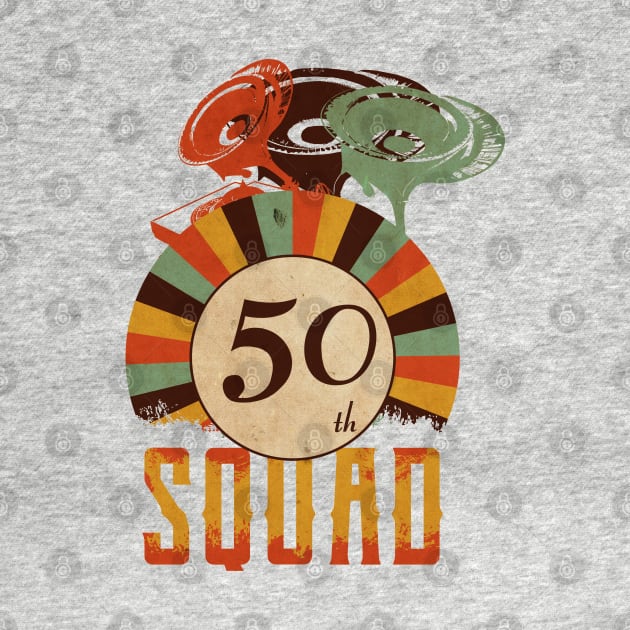 50th anniversary music squad, birthday gift vintage by Degiab